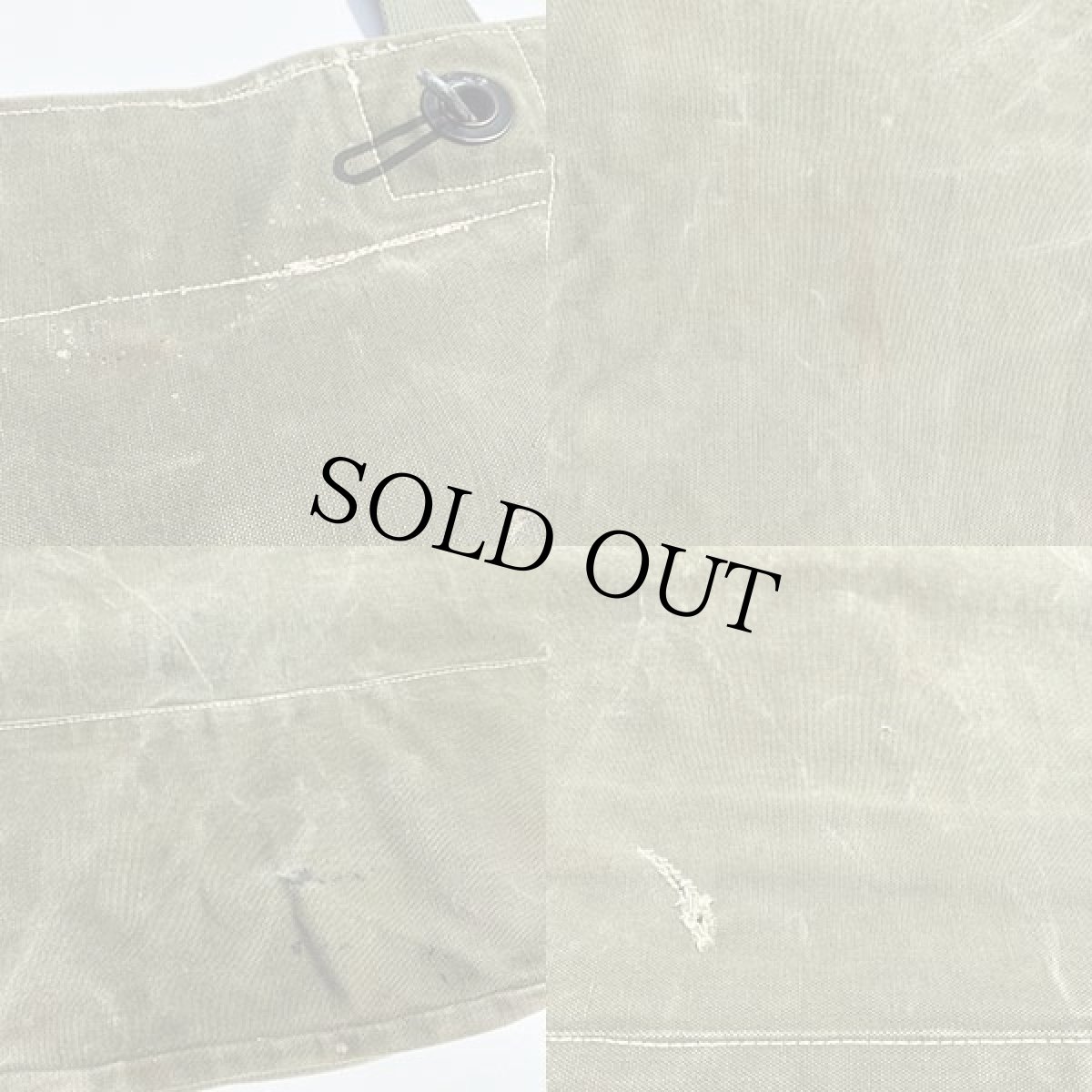 画像4: 50s 米軍 US ステンシル キャンバス ダッフルバッグ オリーブ (4)