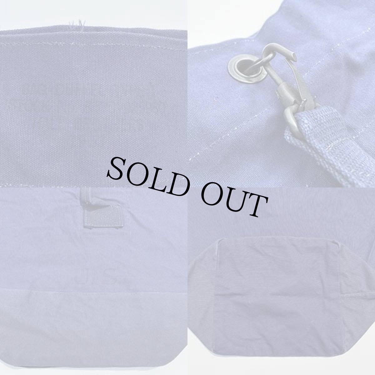 画像3: 50s 米軍 USAF U.S. ステンシル キャンバス ダッフルバッグ 紺 (3)