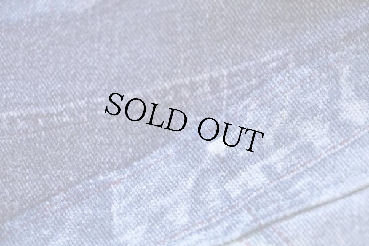 画像6: 70s ハンドメイド デニム パッチワーク柄 コットン ウエスタンシャツ (6)