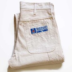 画像1: 80s UNIVERSAL OVERALL Sherwin-Williams コットン ペインターパンツ 生成り w30 (1)