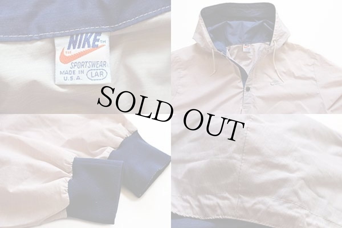 画像3: 70s USA製 NIKEナイキ プルオーバー パーカー L (3)
