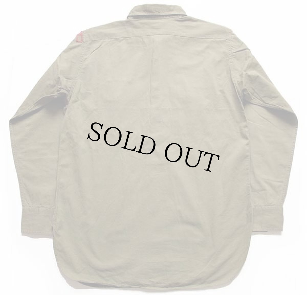 画像2: 40s BSA ボーイスカウト チェンジボタン ピンズ&パッチ&マチ付き コットンポプリンシャツ オリーブ★23 (2)