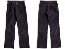 画像2: 80s Levi'sリーバイス 519 コーデュロイパンツ 後染め 黒 w30 (2)