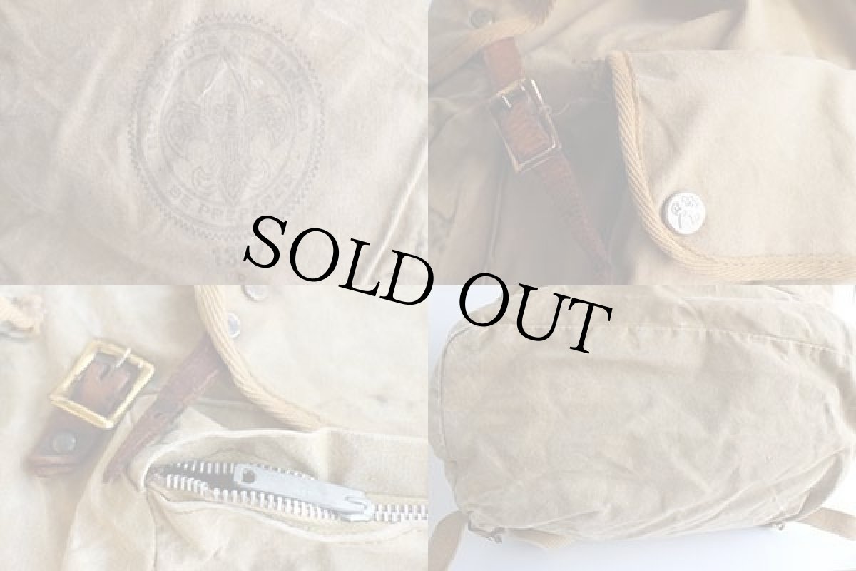 画像4: 50s BSA ボーイスカウト キャンバス バックパック カーキ (4)