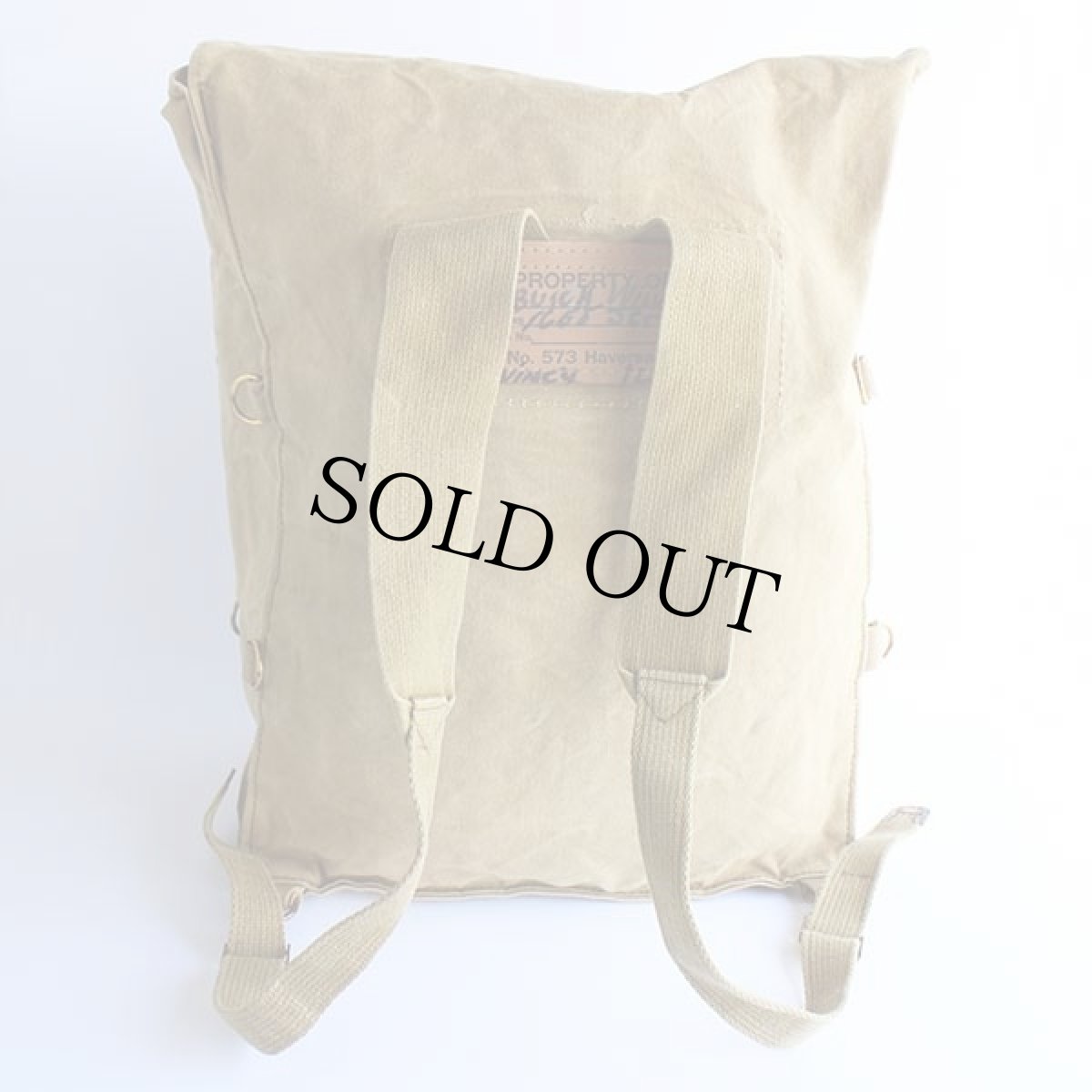 画像2: 50s BSA ボーイスカウト DIAMOND BRAND Haversack キャンバスバッグ カーキ (2)