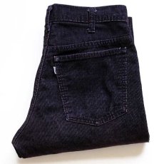 画像1: 80s Levi'sリーバイス 519 コーデュロイパンツ 後染め 黒 w30 (1)