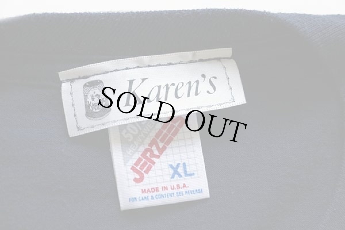 画像4: 90s USA製 Karen's ヨット アップリケ リメイク Tシャツ 紺 XL (4)