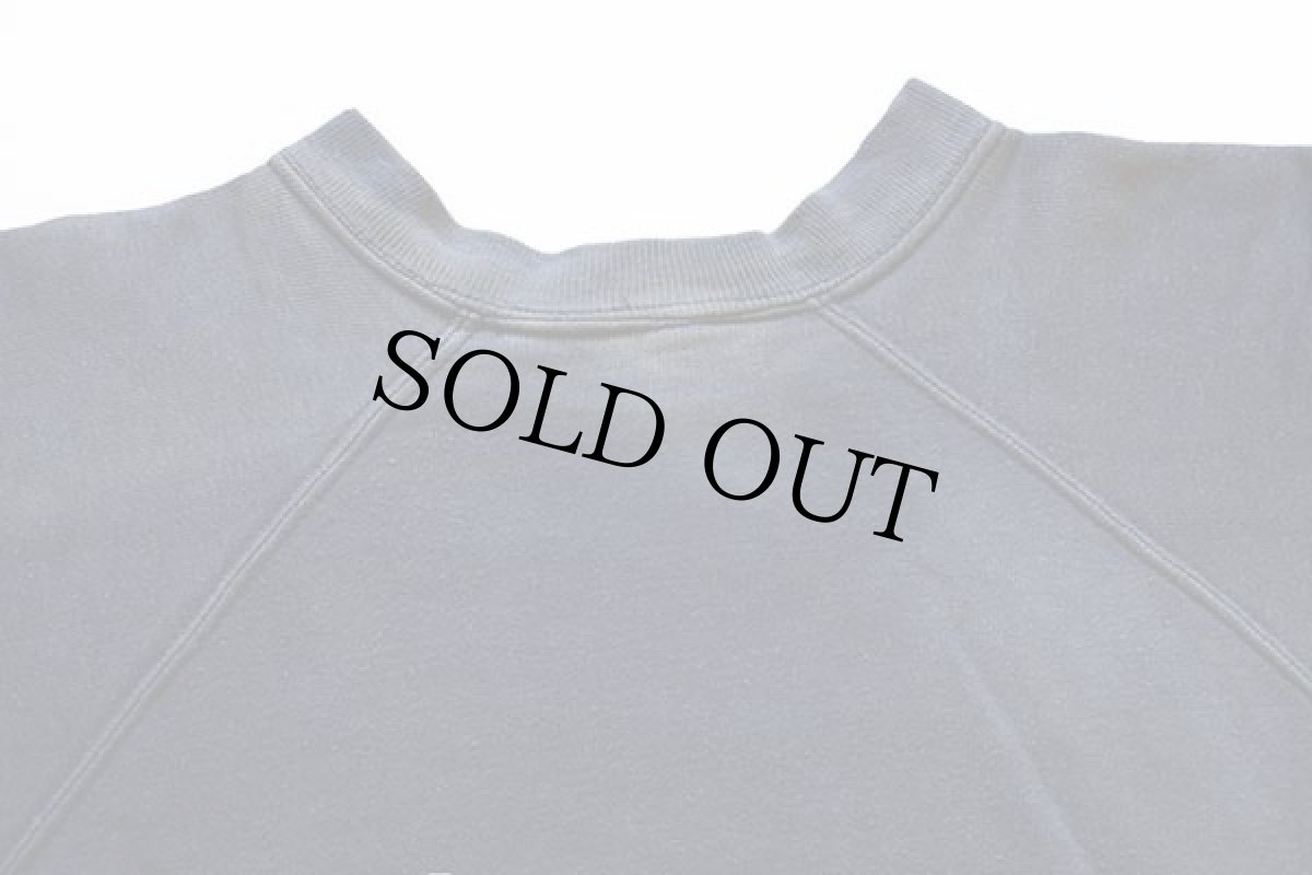 画像4: 50s PENNEY'S 無地 リブ長 コットン スウェット ナス紺 フェード M (4)