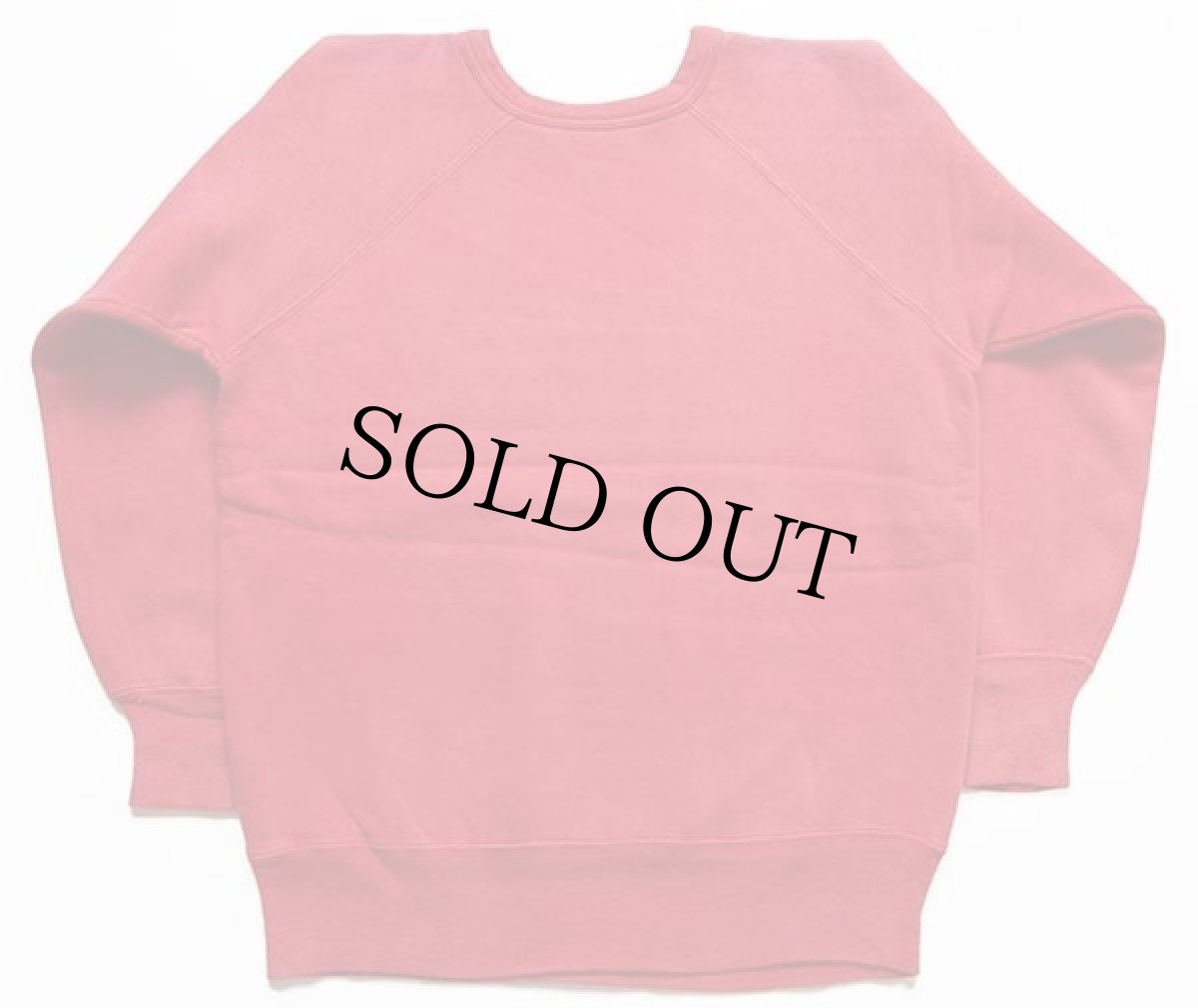 画像2: 60s UNKNOWN 無地 コットン スウェット 赤 フェード (2)