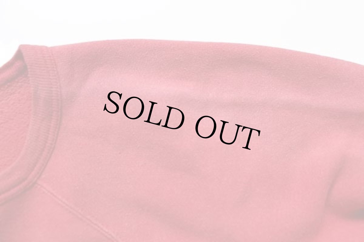 画像7: 60s UNKNOWN 無地 コットン スウェット 赤 フェード (7)