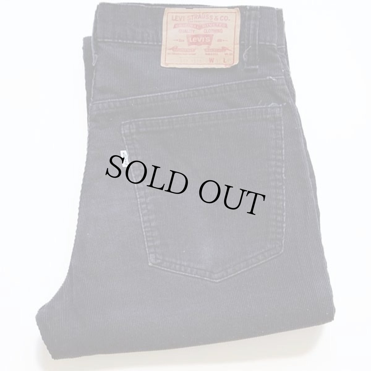 画像1: 80s USA製 Levi'sリーバイス 517-1558 コーデュロイパンツ 炭黒 w31 L31★ブーツカット (1)