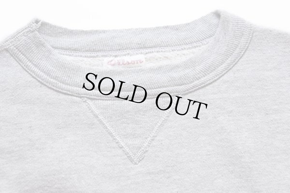 画像5: 50s USA製 Wilsonウィルソン 無地 前V コットン スウェット 杢グレー L (5)