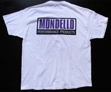 画像3: 00s Hanes MONDELLO'S V.O.Twister OLDSMOBILE 442 両面 蛍光プリント コットンTシャツ 白 XL (3)