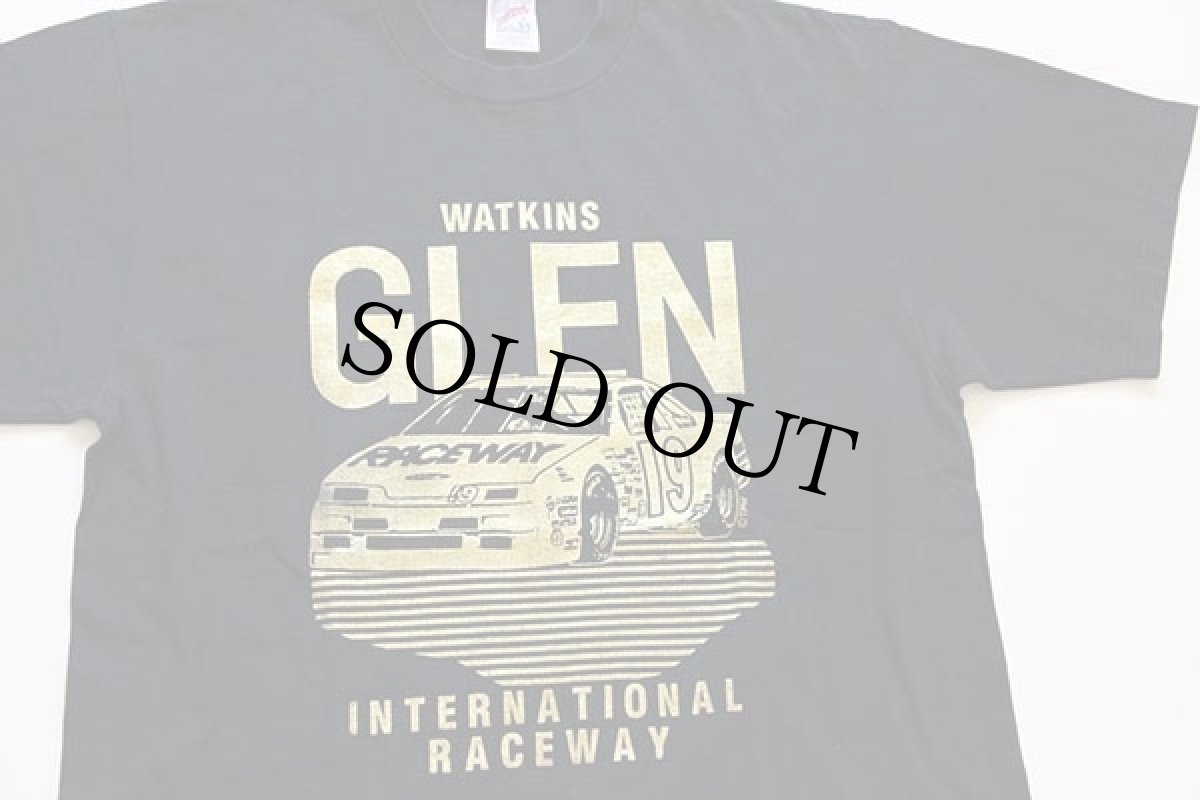 画像1: 90s USA製 WATKINS GLEN INTERNATIONAL RACEWAY NASCAR コットンTシャツ 黒 L (1)