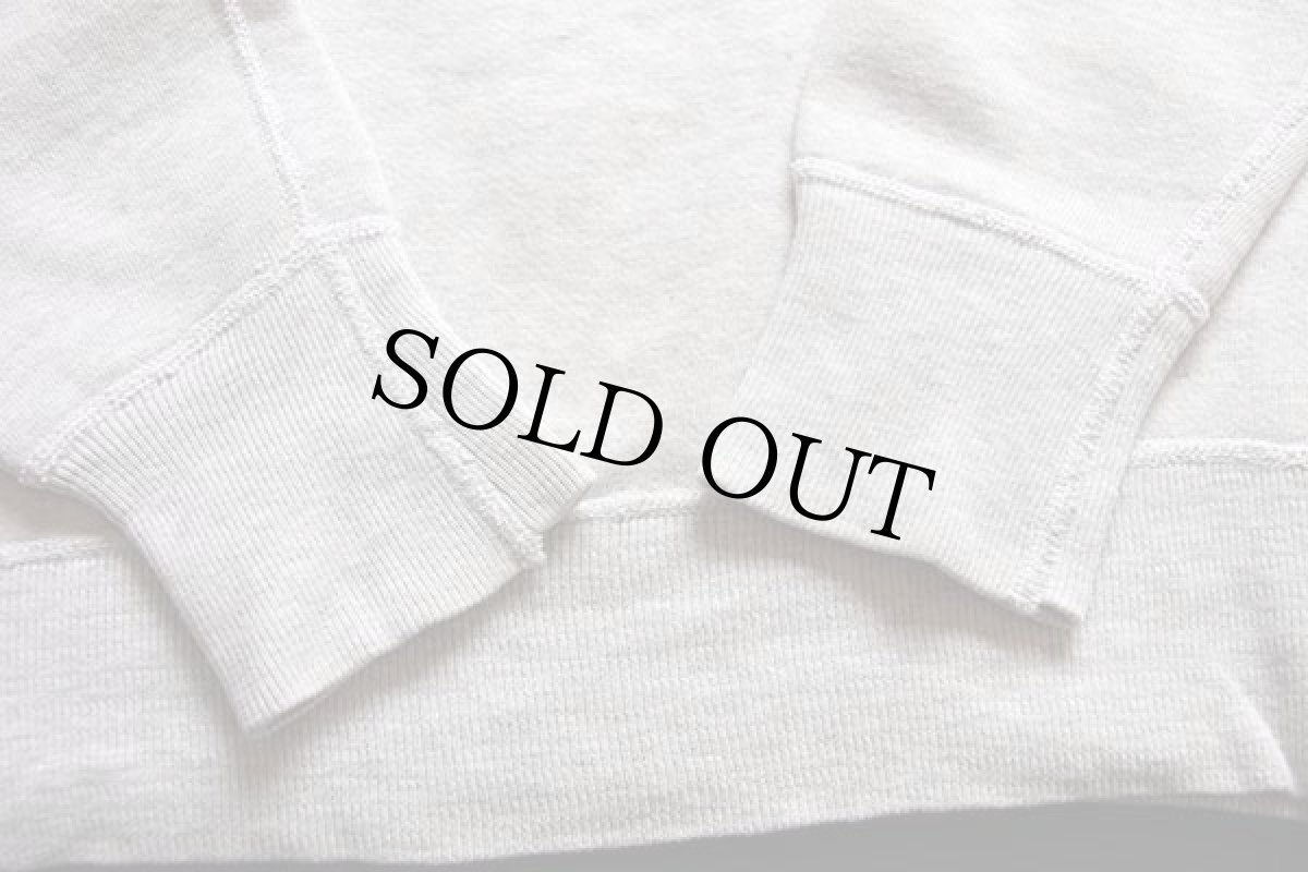 画像5: 50s UNKNOWN 無地 前V コットン スウェット 杢ライトグレー (5)