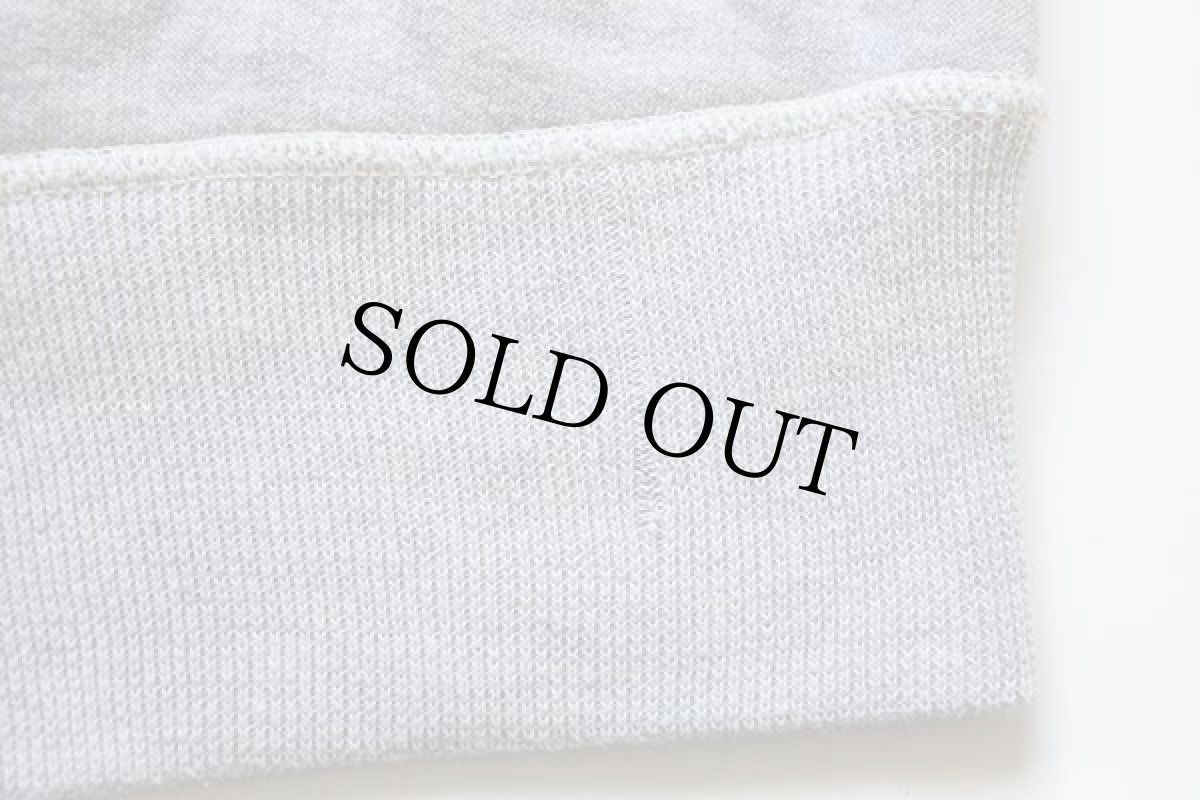 画像6: 50s UNKNOWN 無地 はめ込み 前V コットン スウェット 杢グレー (6)