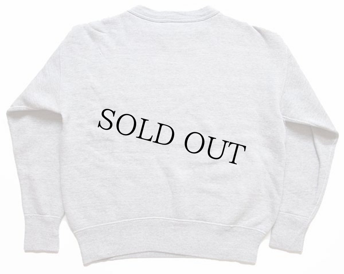 画像2: 50s USA製 Wilsonウィルソン 無地 前V コットン スウェット 杢グレー L (2)