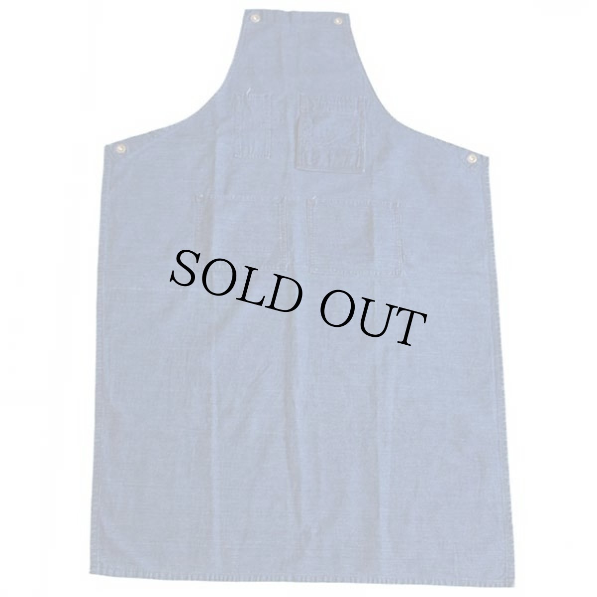 画像2: ビンテージ インディゴ デニム ワークエプロン★I (2)