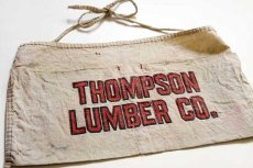 画像1: ビンテージ THOMPSON LUMBER キャンバス ワークエプロン 生成り (1)