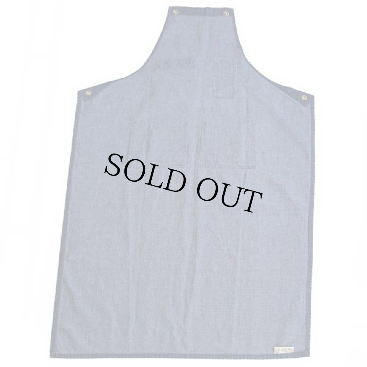 画像3: ビンテージ インディゴ デニム ワークエプロン★I (3)