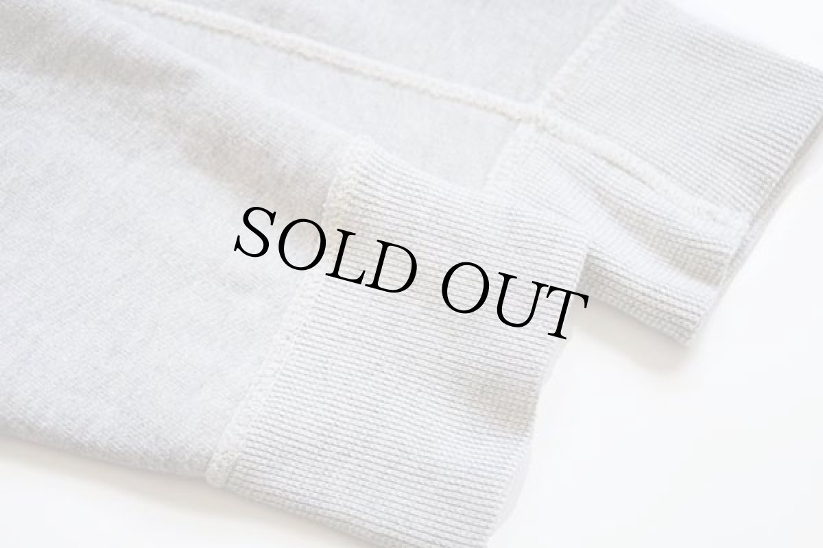 画像5: 50s UNKNOWN 無地 はめ込み 前V コットン スウェット 杢グレー (5)