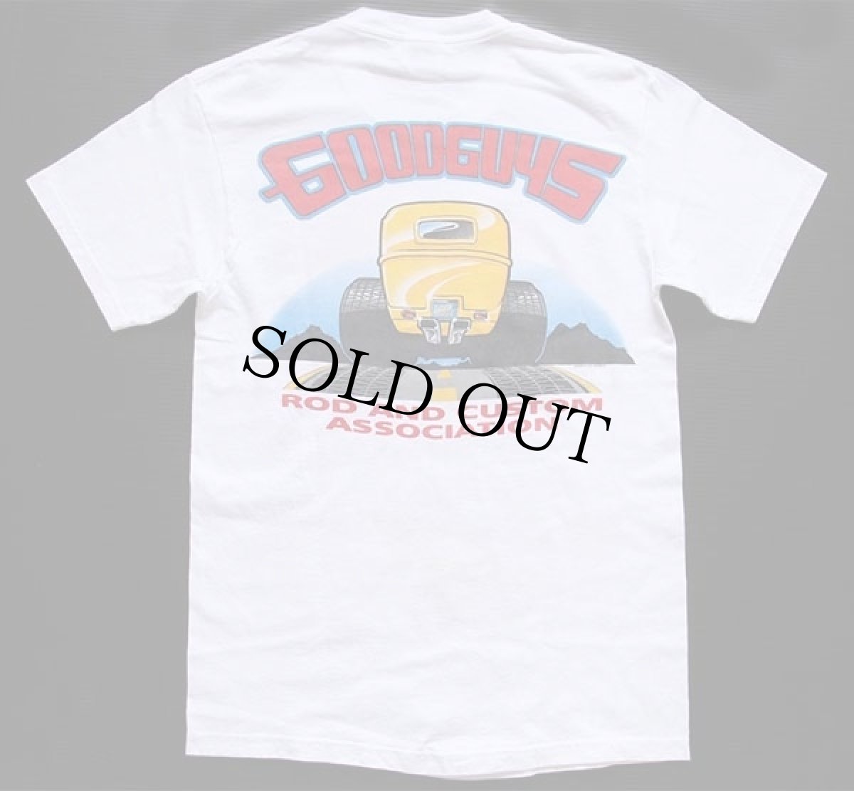 画像4: 00s Hanes GOODGUYS HEARTLAND nationals HOTROD 両面プリント コットンTシャツ 白 S (4)