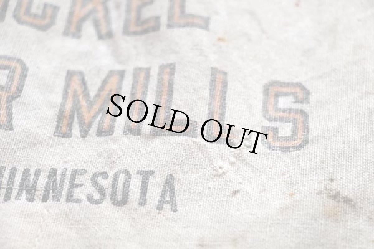 画像4: ビンテージ MERICKEL LUMBER キャンバス ワークエプロン 生成り (4)