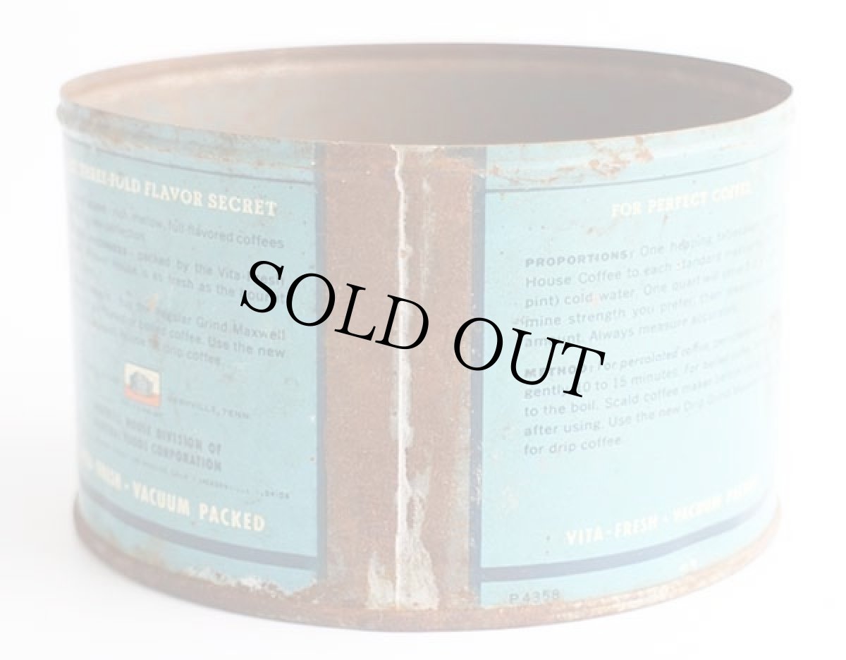 画像2: ビンテージ MAXWELL HOUSE Coffee コーヒー缶★A ジャンク (2)