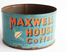 画像1: ビンテージ MAXWELL HOUSE Coffee コーヒー缶★A ジャンク (1)