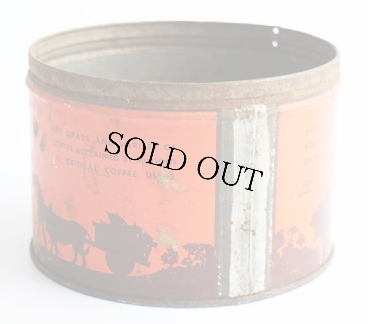 画像2: ビンテージ BLISS COFFEE コーヒー缶★ジャンク (2)