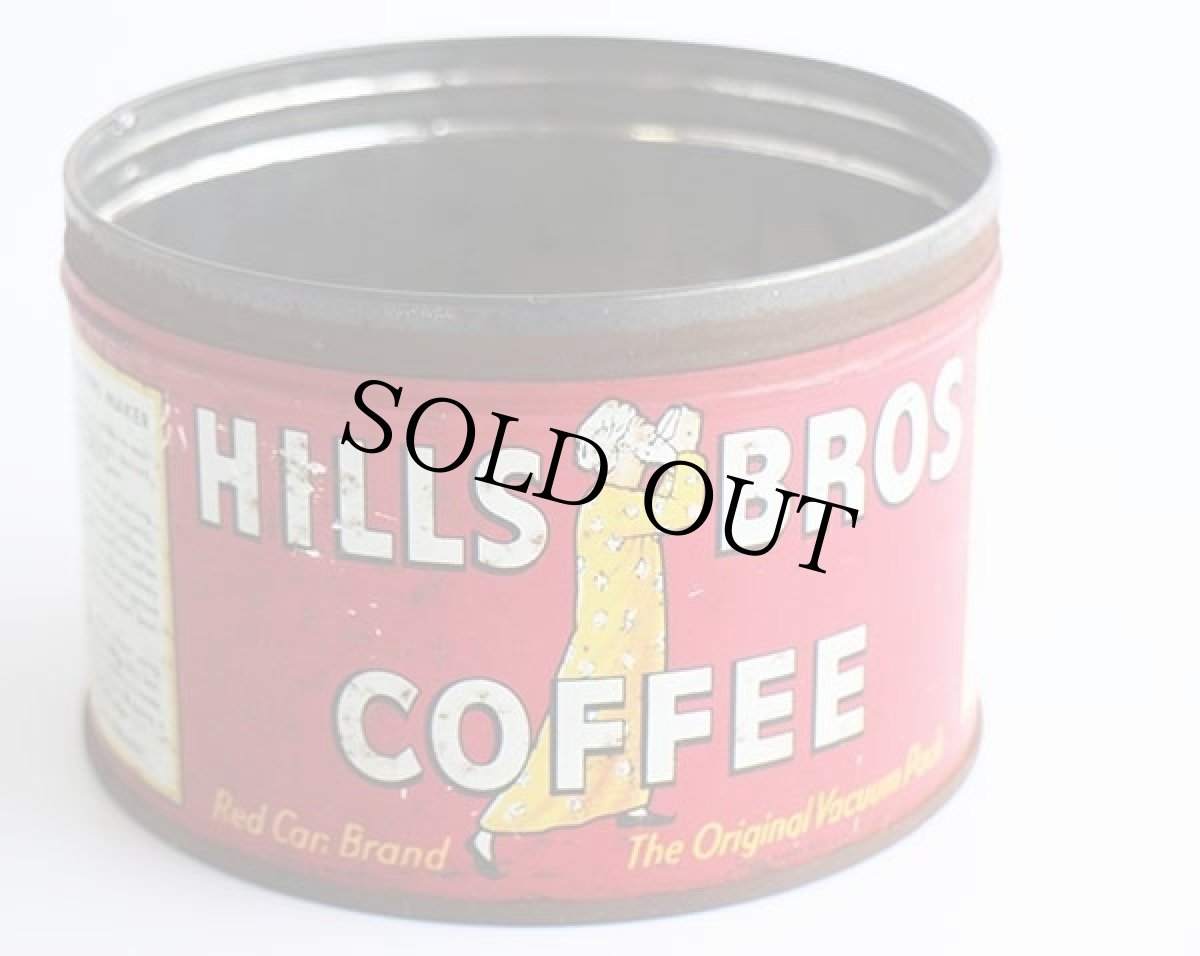 画像1: ビンテージ HILLS BROS COFFEE コーヒー缶★ジャンク (1)