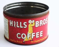 画像1: ビンテージ HILLS BROS COFFEE コーヒー缶★ジャンク (1)