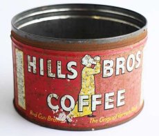 画像2: ビンテージ HILLS BROS COFFEE コーヒー缶★ジャンク (2)