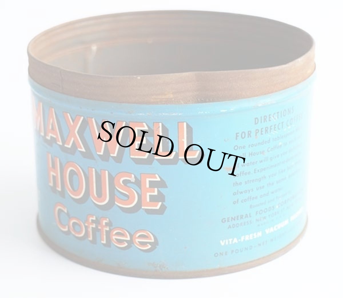 画像2: ビンテージ MAXWELL HOUSE Coffee コーヒー缶★C ジャンク (2)