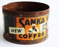 画像1: ビンテージ SANKA COFFEE コーヒー缶★ジャンク (1)
