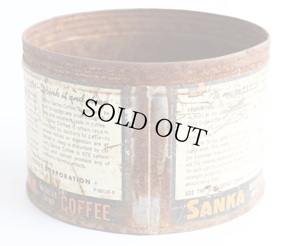 画像2: ビンテージ SANKA COFFEE コーヒー缶★ジャンク (2)