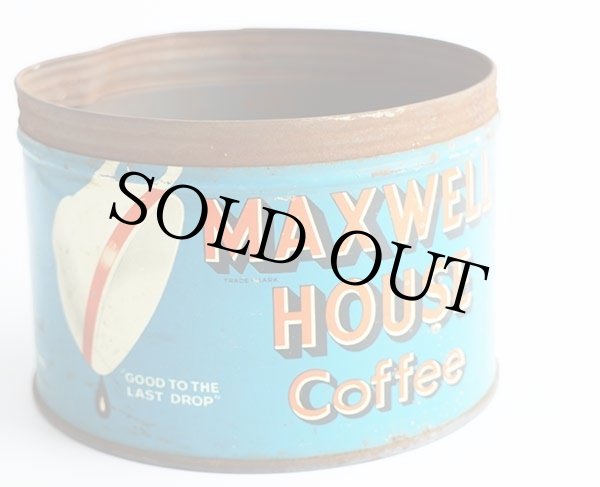 ビンテージ MAXWELL HOUSE Coffee コーヒー缶☆C ジャンク ビンテージ MAXWELL HOUSE Coffee コーヒー缶☆C ジャンク