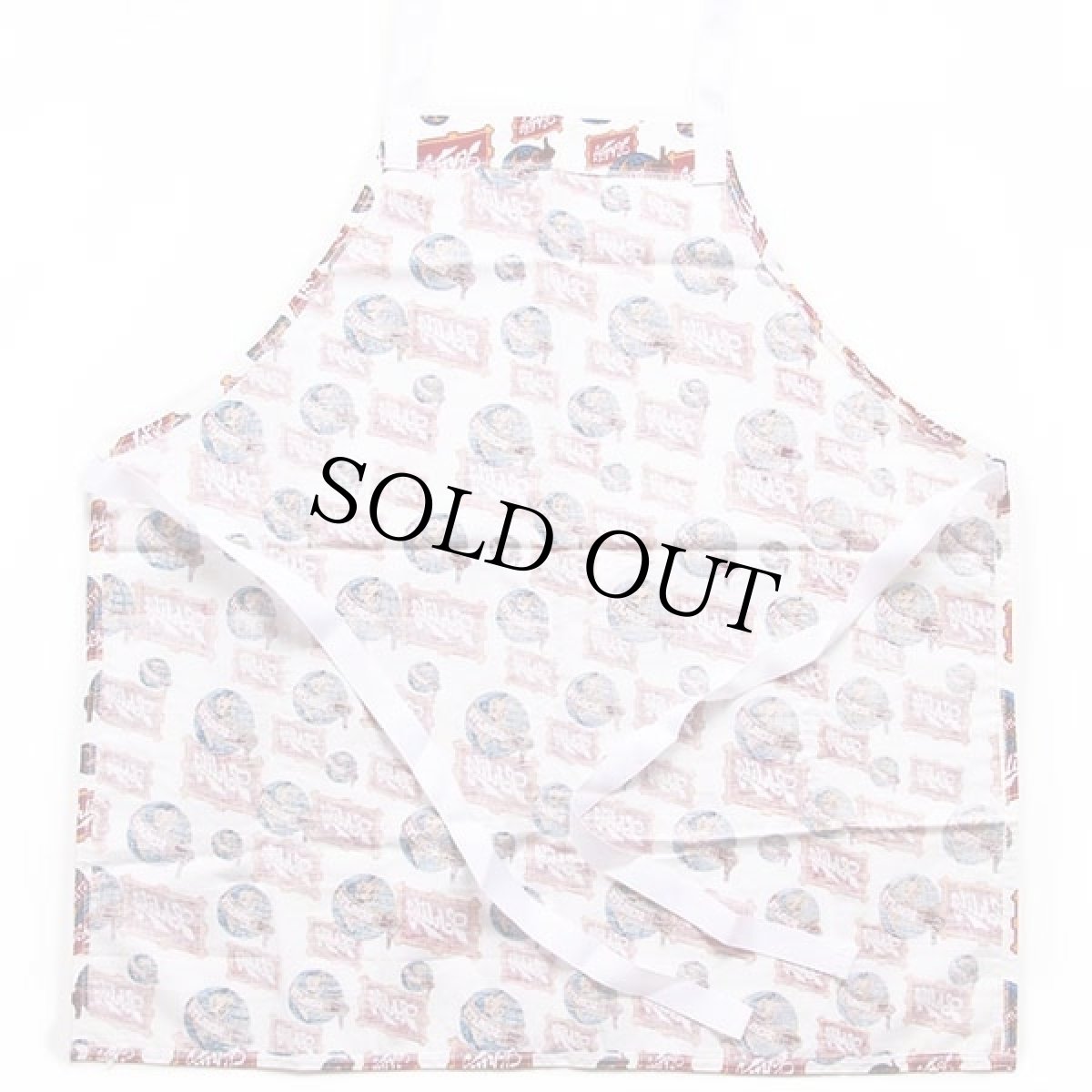 画像3: デッドストック★70s Schlitzシュリッツ 総柄 染み込みプリント エプロン&鍋つかみ セット (3)