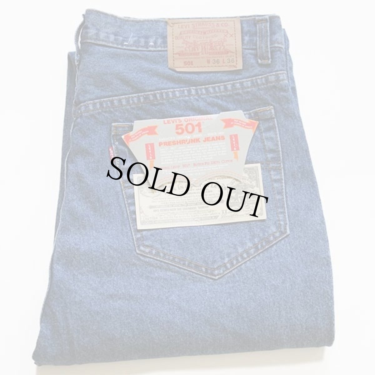 画像1: デッドストック★90s USA製 Levi'sリーバイス 501 デニムパンツ w36 L36 (1)