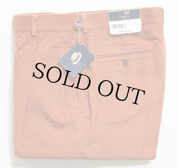 未使用☆T.Harris LONDON ツータック スラックス コットン 未使用☆T.Harris LONDON ツータック スラックス コットン
