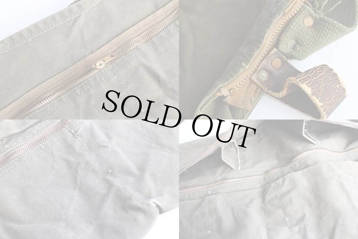 画像3: ビンテージ キャンバス ワークエプロン オリーブ (3)