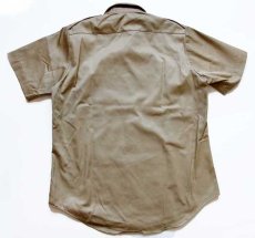 画像3: デッドストック★70s 米軍 U.S.ARMY 半袖 コットンツイルシャツ カーキ M★D (3)