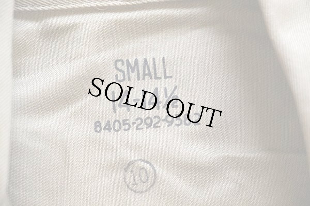 画像4: 50s 米軍 U.S.ARMY 半袖 コットンツイルシャツ カーキ S (4)