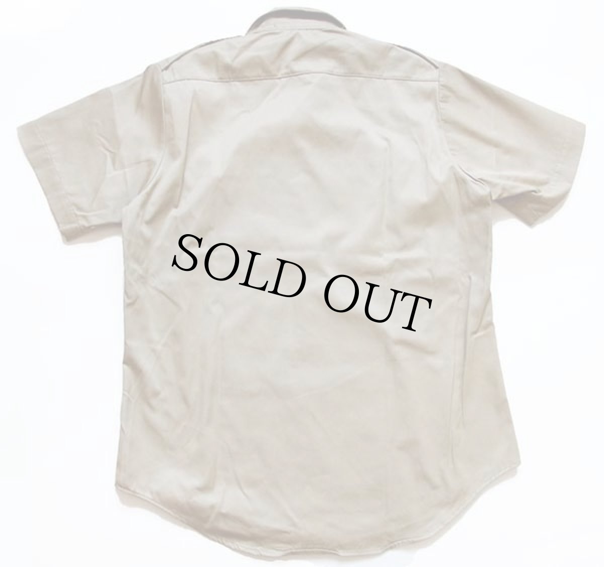 画像3: デッドストック★70s 米軍 U.S.ARMY 半袖 ツイルシャツ カーキ M★C (3)