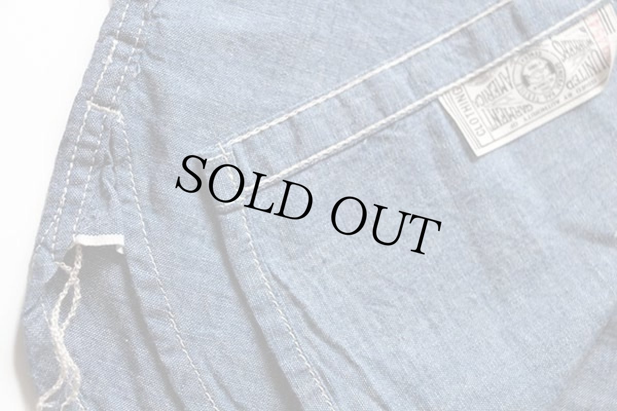 画像5: 新品★日本製 GENERAG コットン ブルー シャンブレーシャツ (5)