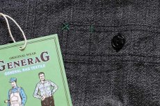 画像6: 新品★日本製 GENERAG コットン ブラック シャンブレーシャツ S/14 (6)
