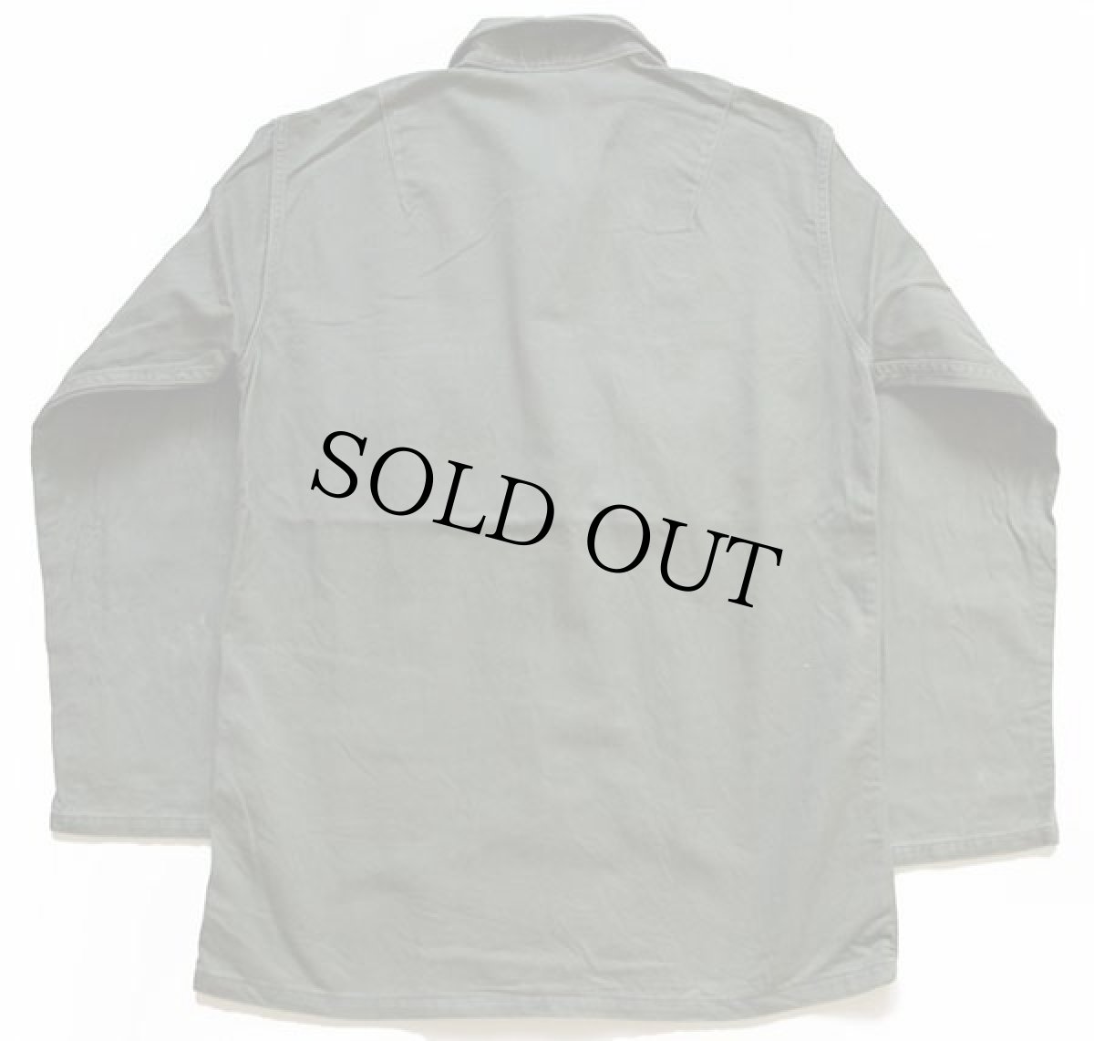 画像2: 60s 米軍 U.S.ARMY B.V.D. パッチ付き ユーティリティシャツ オリーブグリーン S (2)