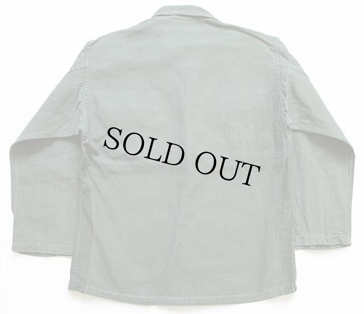 画像2: 50s 米軍 U.S.ARMY パッチ付き ユーティリティシャツ オリーブグリーン (2)