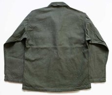 画像2: 50s 米軍 U.S.ARMY パッチ付き ユーティリティシャツ オリーブグリーン (2)