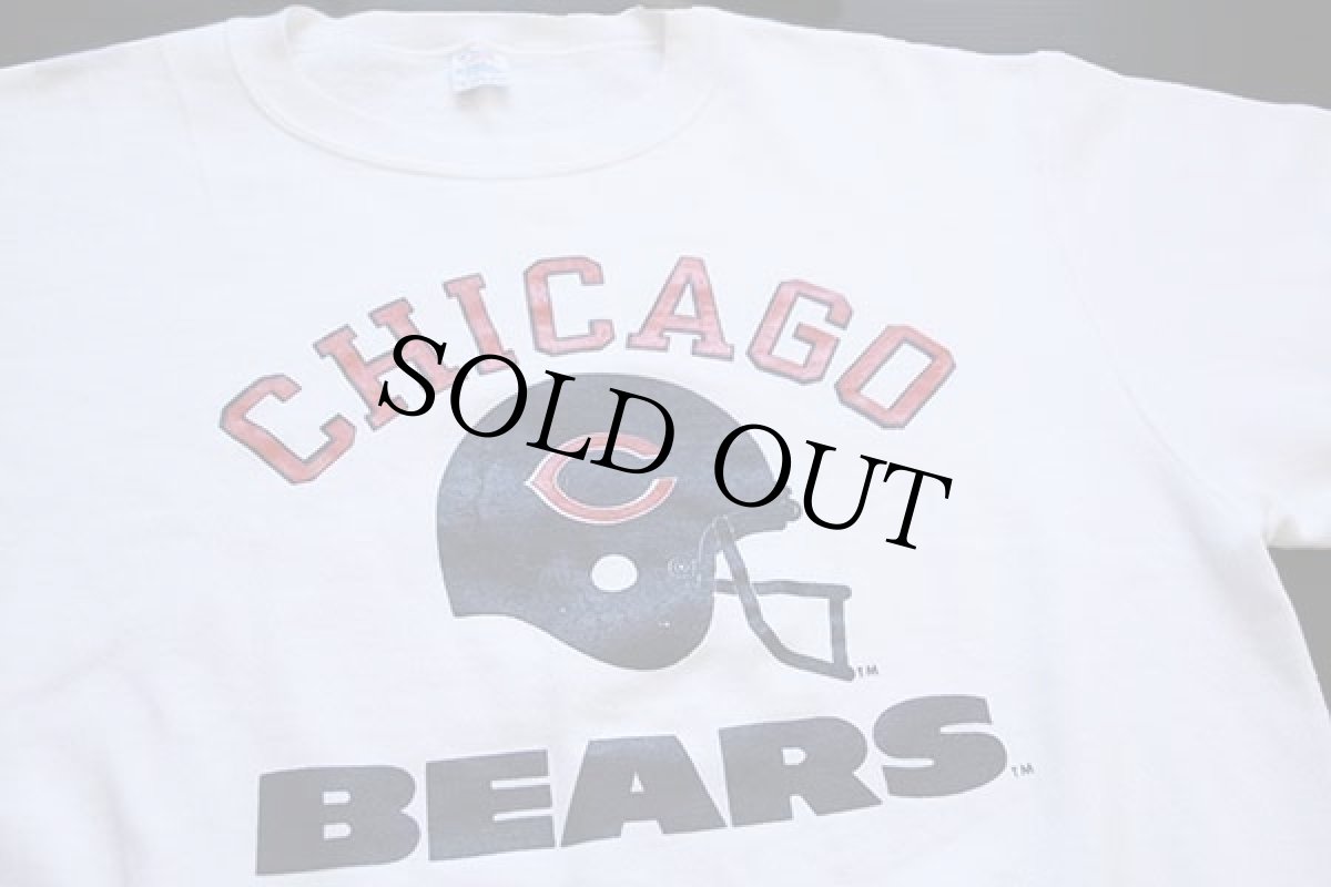 画像2: 80s USA製 Championチャンピオン NFL CHICAGO BEARS スウェット 白 L (2)